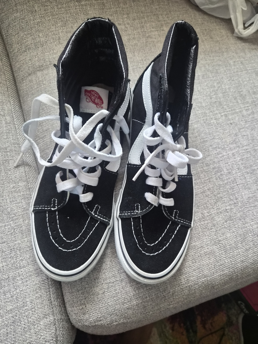 Vans Sk8-Hi Black & White High Top Sneakers